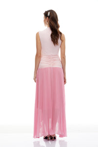 فستان وردي انيق