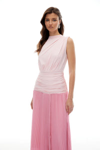 فستان وردي انيق