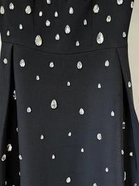 فستان اسود طويل راقي