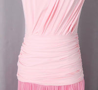 فستان وردي انيق